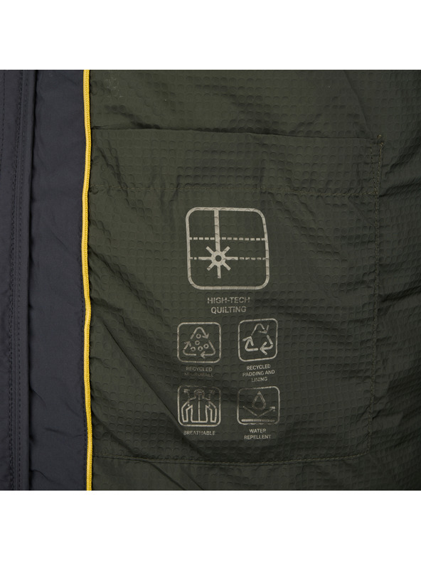 Geox Tmavě modrá pánská péřová bunda Geox Spherica