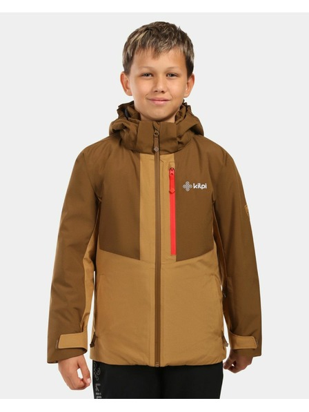 Kilpi Chlapecká lyžařská bunda Kilpi DENVER-JB Hnědá