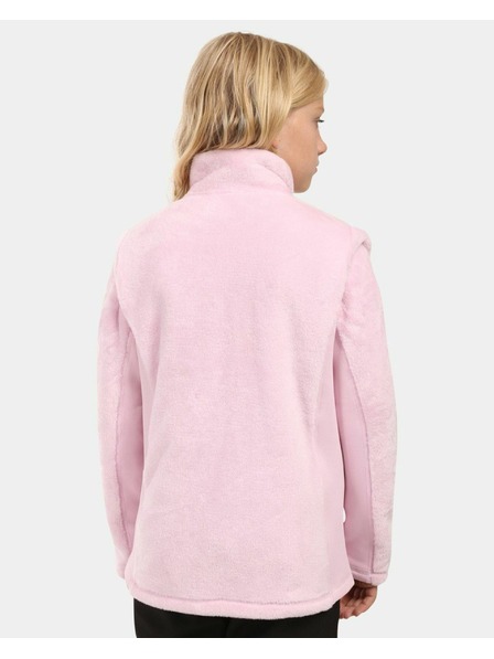 Kilpi Dívčí chlupatá fleecová mikina Kilpi SKATHI-JG Světle růžová