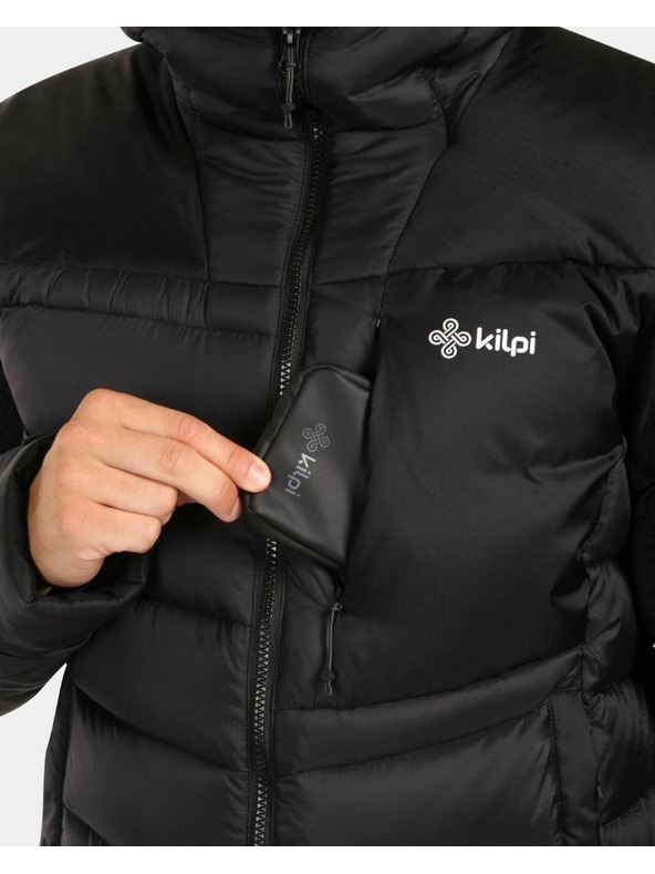 Kilpi Pánská péřová bunda Kilpi GUSS-M Černá