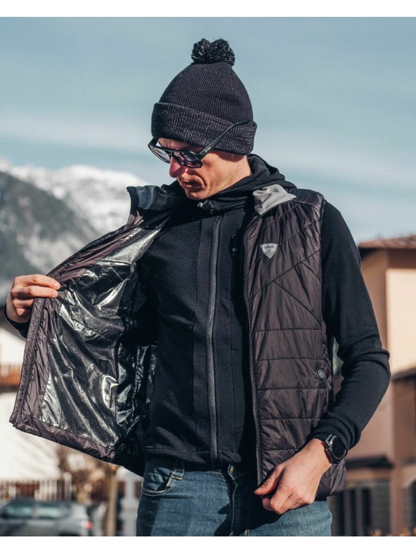 Kilpi Pánská vesta s integrovanými vyhřívacími panely Kilpi HEATEO-M Černá