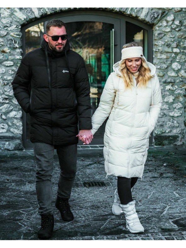 Kilpi Pánský zateplený kabát Kilpi NELSON-M Černá