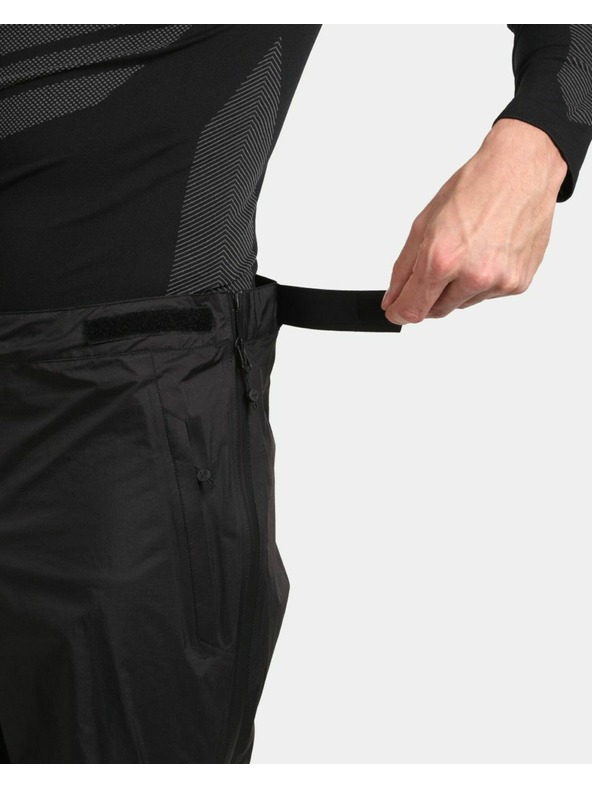 Kilpi Pánské nepromokavé hardshellové kalhoty Kilpi ALPIN-M Černá