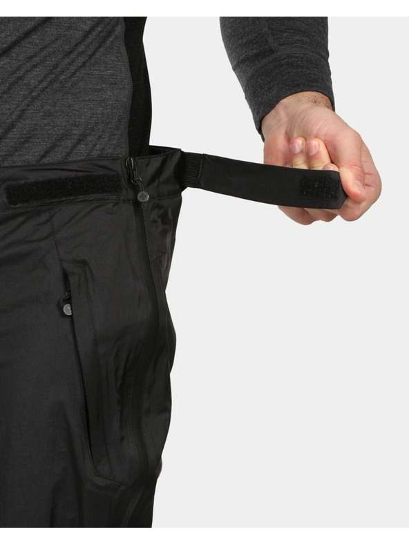 Kilpi Pánské nepromokavé hardshellové kalhoty Kilpi ALPIN-M Černá
