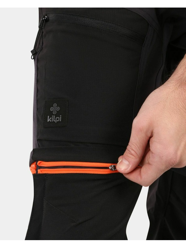 Kilpi Pánské outdoorové odepínací kalhoty Kilpi HOSIO-M Černá