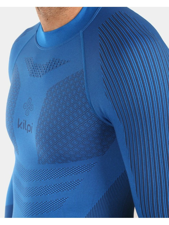 Kilpi Pánské bezešvé termo triko s dlouhým rukávem Kilpi NATHAN-M Modrá