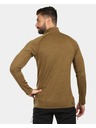 Kilpi Pánské termo triko s dlouhým rukávem z MERINO WOOL Kilpi JAGER-M Hnědá