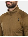 Kilpi Pánské termo triko s dlouhým rukávem z MERINO WOOL Kilpi JAGER-M Hnědá