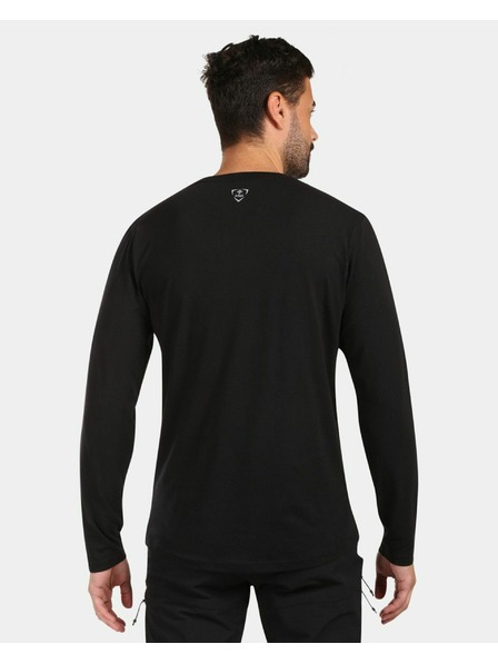 Kilpi Pánské bavlněné tričko s dlouhým rukávem Kilpi PROMOX-M Černá