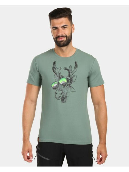 Kilpi Pánské bavlněné tričko Kilpi DISCOVER-M Khaki