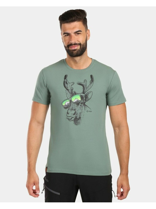 Kilpi Pánské bavlněné tričko Kilpi DISCOVER-M Khaki