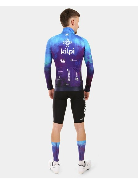 Kilpi Pánský cyklistický dres s dlouhým rukávem Kilpi VULCANO-M Modrá