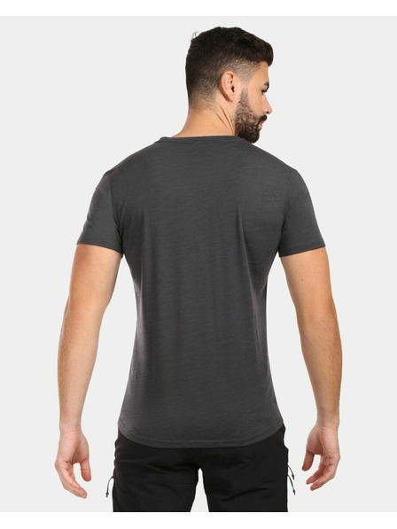 Kilpi Pánské tričko z MERINO WOOL Kilpi SLOPER-M Tmavě šedá