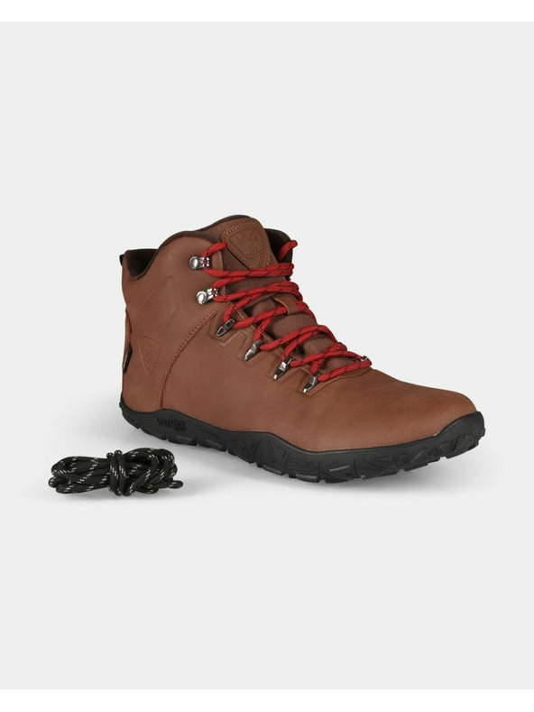 Kilpi Unisex vysoká outdoorová barefoot obuv Kilpi BARE HIGH WP-U Hnědá