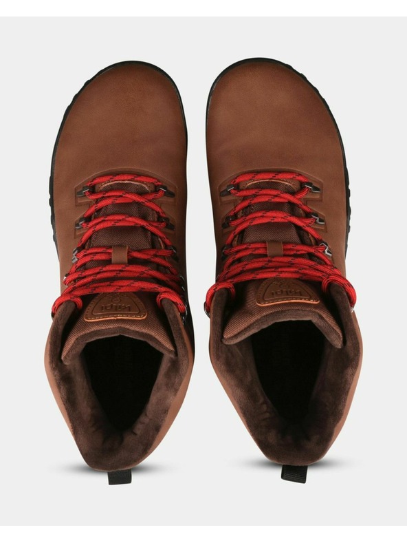 Kilpi Unisex vysoká outdoorová barefoot obuv Kilpi BARE HIGH WP-U Hnědá