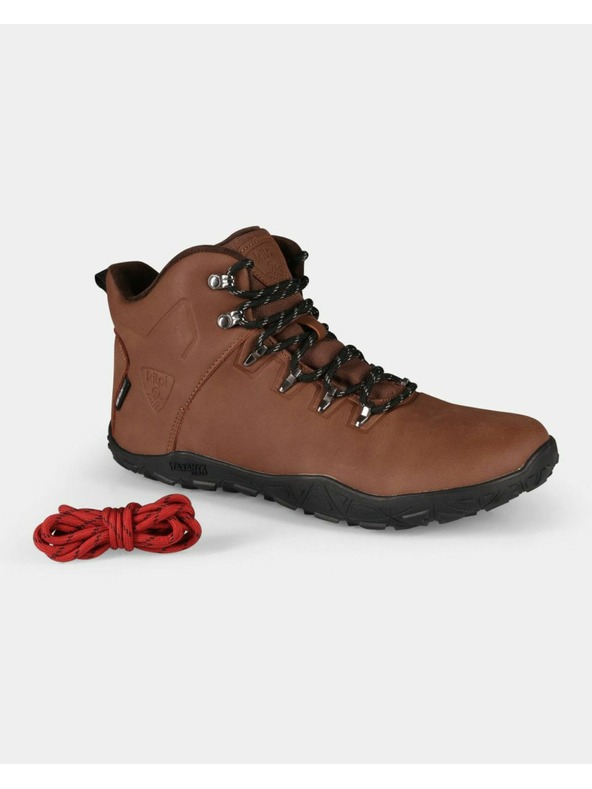 Kilpi Unisex vysoká outdoorová barefoot obuv Kilpi BARE HIGH WP-U Hnědá