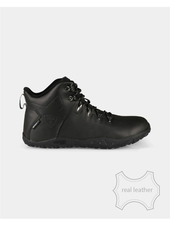 Kilpi Unisex vysoká outdoorová barefoot obuv Kilpi BARE LEATHER HIGH-U Černá