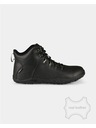 Kilpi Unisex vysoká outdoorová barefoot obuv Kilpi BARE LEATHER HIGH-U Černá