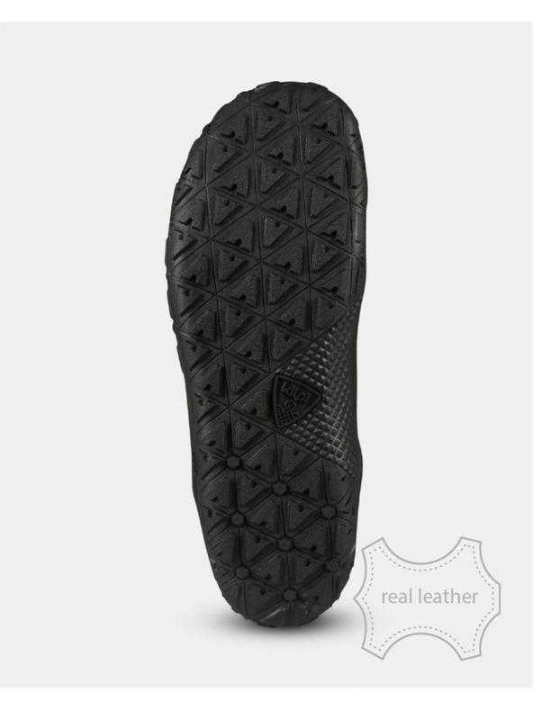 Kilpi Unisex vysoká outdoorová barefoot obuv Kilpi BARE LEATHER HIGH-U Černá