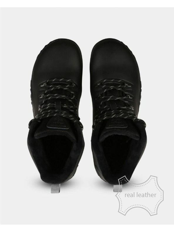 Kilpi Unisex vysoká outdoorová barefoot obuv Kilpi BARE LEATHER HIGH-U Černá