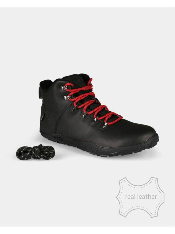 Kilpi Unisex vysoká outdoorová barefoot obuv Kilpi BARE LEATHER HIGH-U Černá