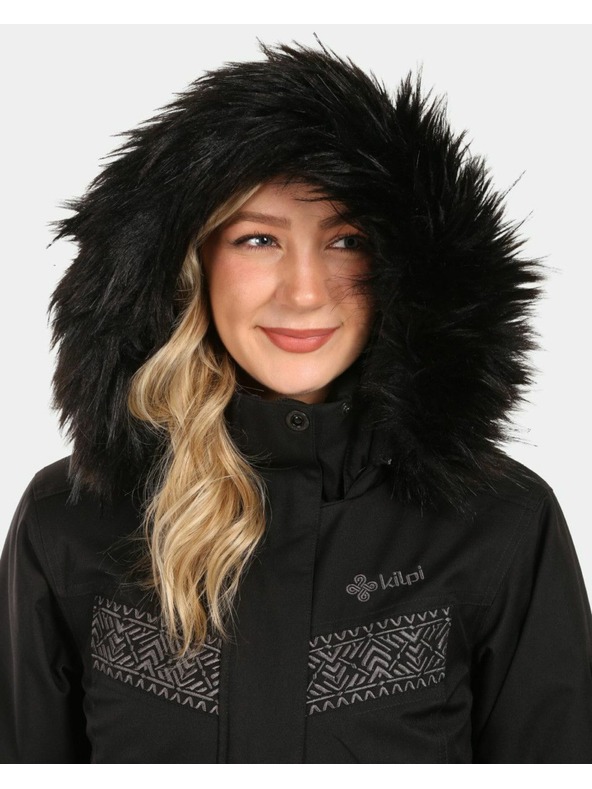 Kilpi Dámský zimní kabát Kilpi PERU-W Černá