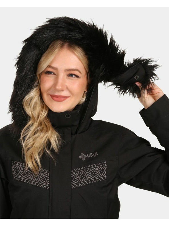 Kilpi Dámský zimní kabát Kilpi PERU-W Černá