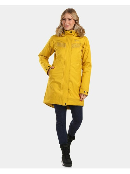 Kilpi Dámský zimní kabát Kilpi PERU-W Zlatá