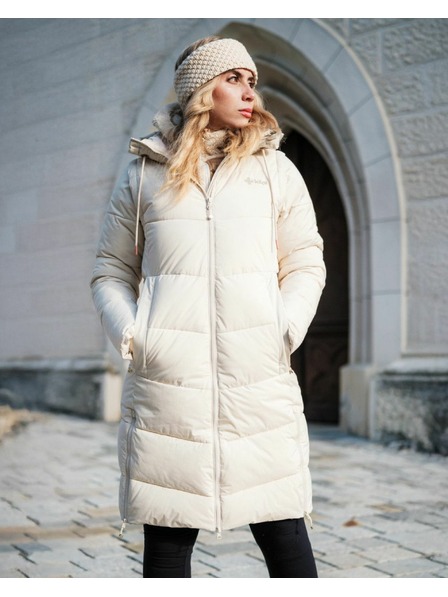 Kilpi Dámský zateplený kabát Kilpi SALI-W Béžová