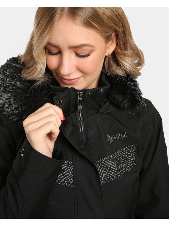 Kilpi Dámský zimní kabát Kilpi PERU-W Černá