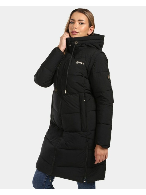 Kilpi Dámský zateplený kabát Kilpi SALI-W Černá