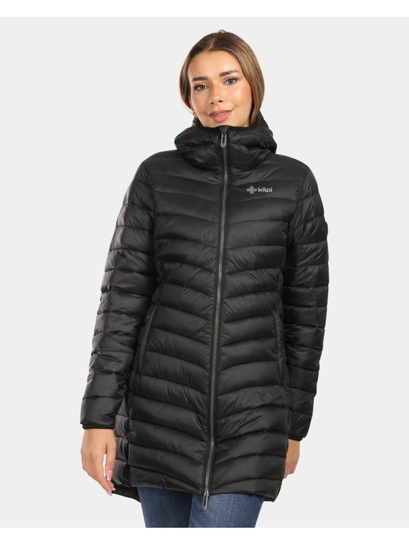 Kilpi Dámský zateplený kabát Kilpi LEILA-W Černá