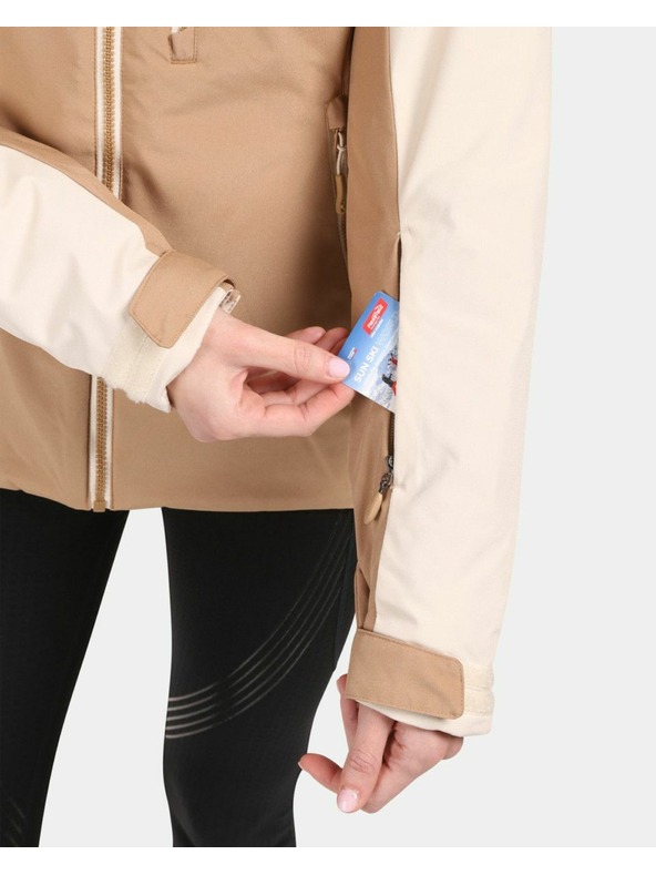 Kilpi Dámská lyžařská bunda Kilpi FLIP-W Béžová