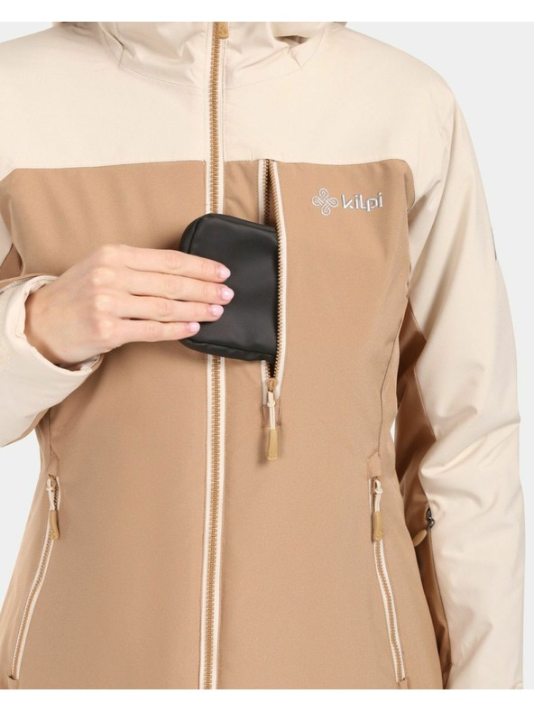 Kilpi Dámská lyžařská bunda Kilpi FLIP-W Béžová