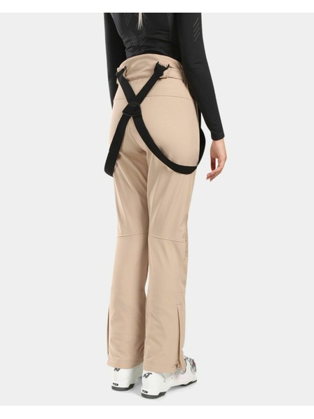 Kilpi Dámské softshellové lyžařské kalhoty Kilpi DIONE-W Béžová