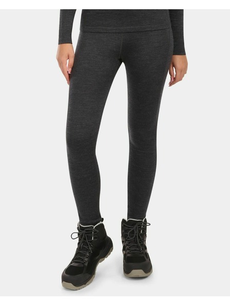 Kilpi Dámské termo kalhoty z MERINO WOOL Kilpi MAVORA BOTTOM-W Černá