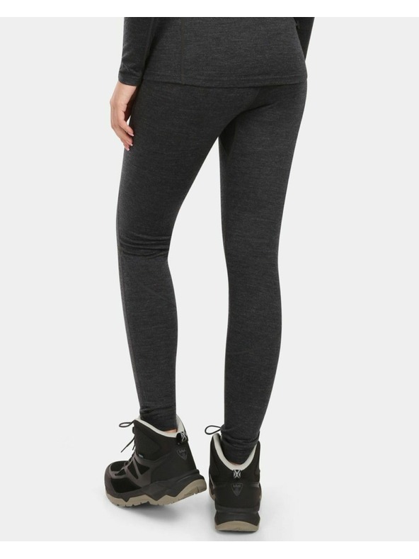 Kilpi Dámské termo kalhoty z MERINO WOOL Kilpi MAVORA BOTTOM-W Černá