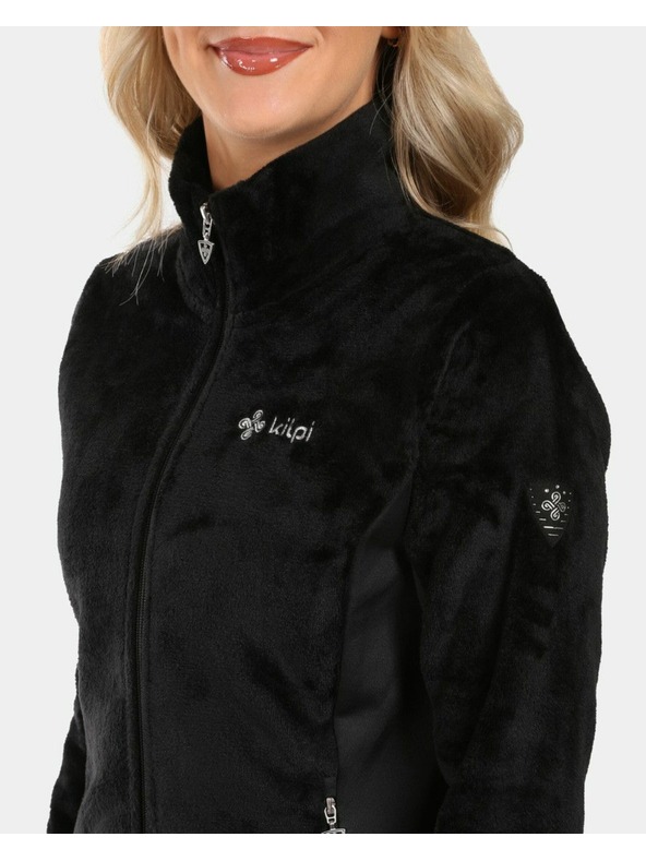 Kilpi Dámská chlupatá fleecová mikina Kilpi SKATHI-W Černá