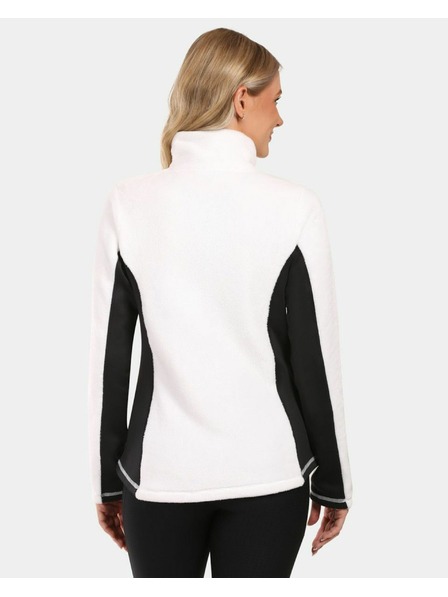 Kilpi Dámská chlupatá fleecová mikina Kilpi SKATHI-W Bílá