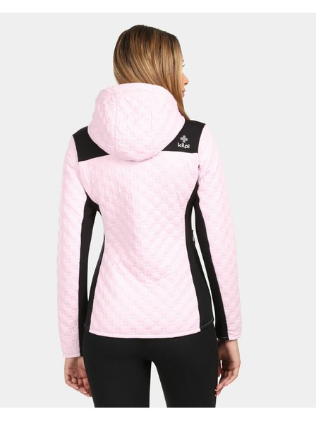 Kilpi Dámská zateplená fleecová mikina s kapucí Kilpi NEVIA-W Světle růžová