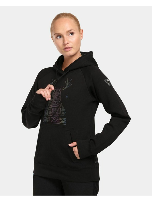 Kilpi Dámská klokanka s kapucí Kilpi LTD BELLATRIX-W Černá