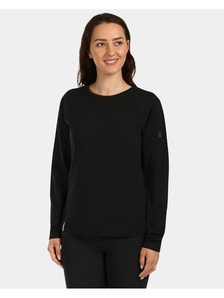 Kilpi Dámské bavlněné tričko s dlouhým rukávem Kilpi PROMOX-W Černá