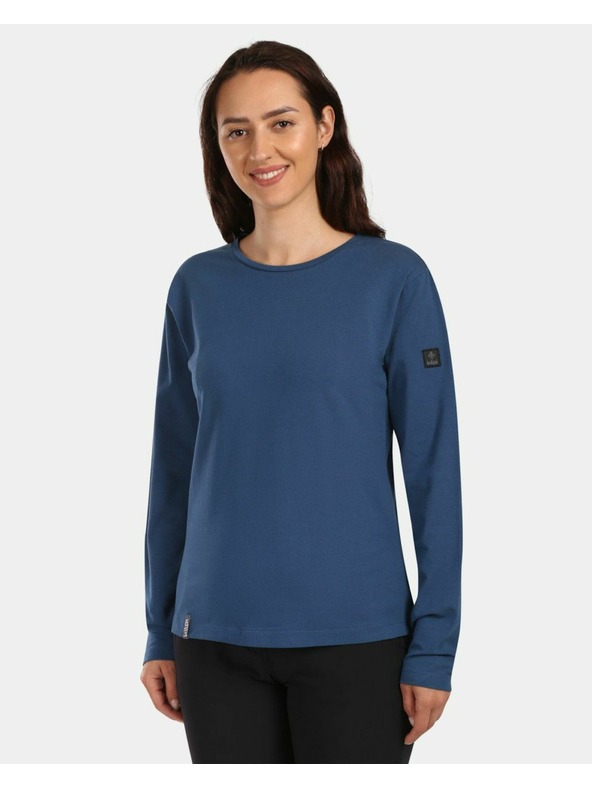 Kilpi Dámské bavlněné tričko s dlouhým rukávem Kilpi PROMOX-W Tmavě modrá