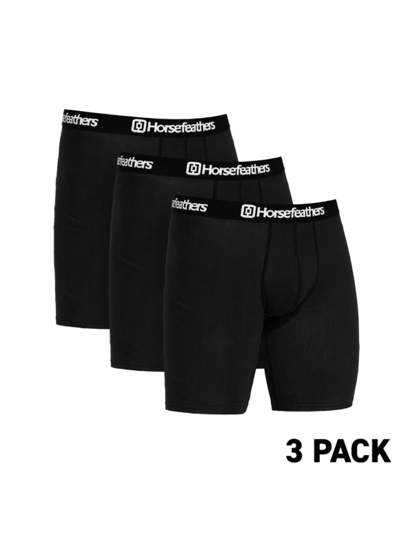 Horsefeathers Boxerky Dynasty Long 3Pack - black
