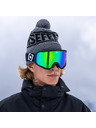 Horsefeathers Snowboardové brýle Huck - black/mirror green