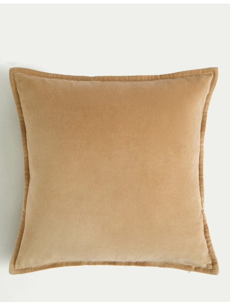 Marks & Spencer Sametový polštářek z čisté bavlny Marks & Spencer hnědá