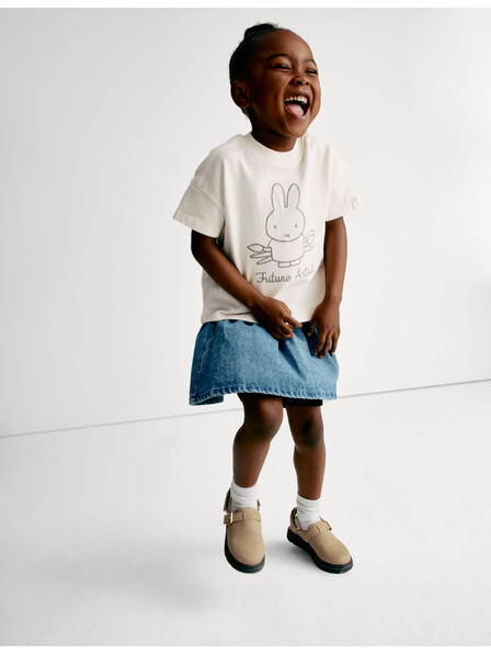 Marks & Spencer Tričko Miffy™ s vysokým podílem bavlny (1–8 let) Marks & Spencer smetanová