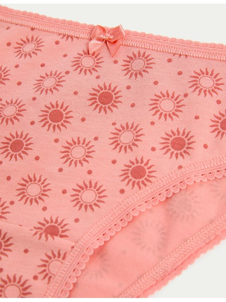 Marks & Spencer Brazilské kalhotky s vysokým podílem bavlny a materiálem Lycra™, 5 ks Marks & Spencer oranžová