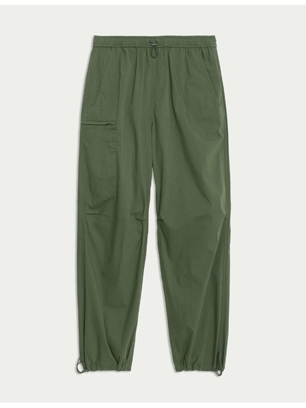 Marks & Spencer Kapsáčové kalhoty volného padákového střihu Marks & Spencer zelená