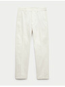Marks & Spencer Super lehké chino kalhoty, normální střih Marks & Spencer smetanová